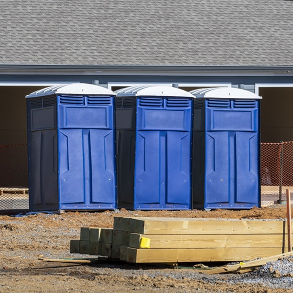 is there a specific order in which to place multiple porta potties in Claysville